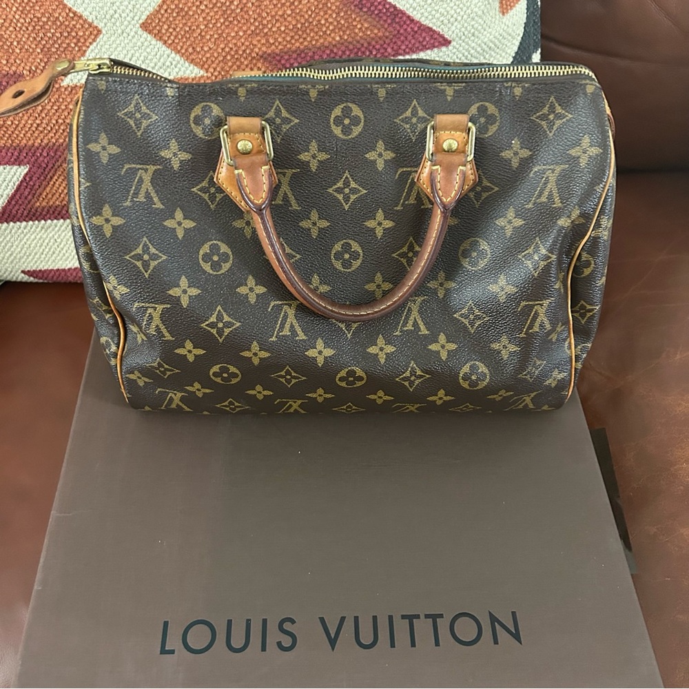 authentic louis vuitton monogram speedy 30 bag